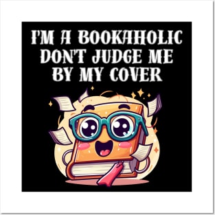 I'm a bookaholic. Don't judge me by my cover! Posters and Art